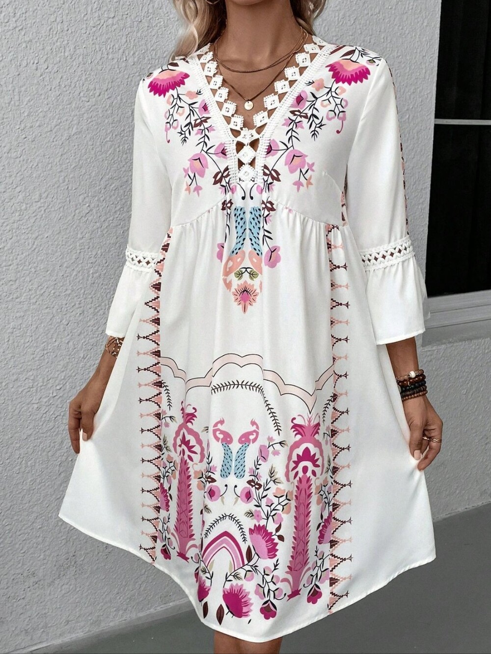Whimsical Wonders Dress - Rose - Picture 3 of 8